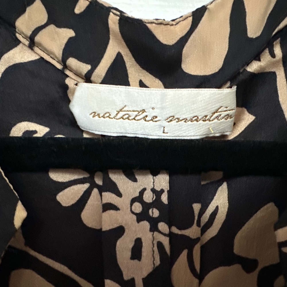 Natalie Martin Silk Fiore Maxi Dress - L - Picture 2 of 3